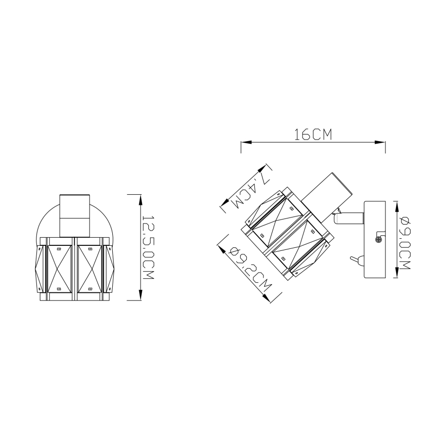 Globo - Προβολέας τοίχου 1xE14/40W/230V