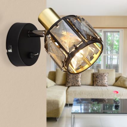 Globo - Επιτοίχιο φωτιστικό με 1 λάμπα E14/40W/230V