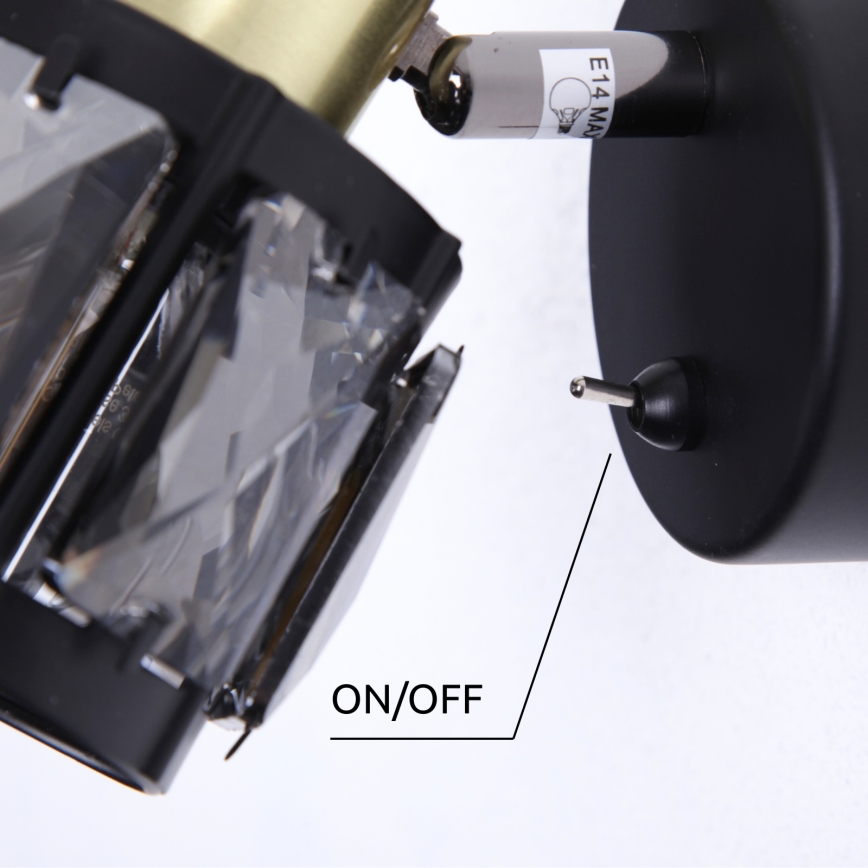 Globo - Επιτοίχιο φωτιστικό με 1 λάμπα E14/40W/230V