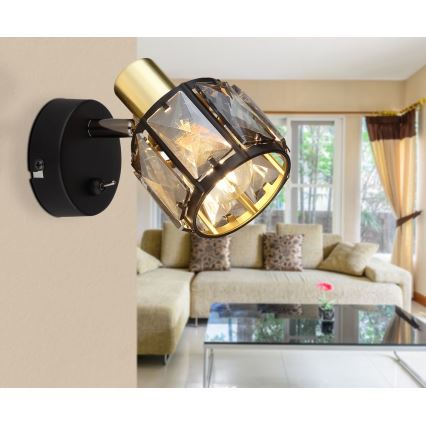 Globo - Επιτοίχιο φωτιστικό με 1 λάμπα E14/40W/230V
