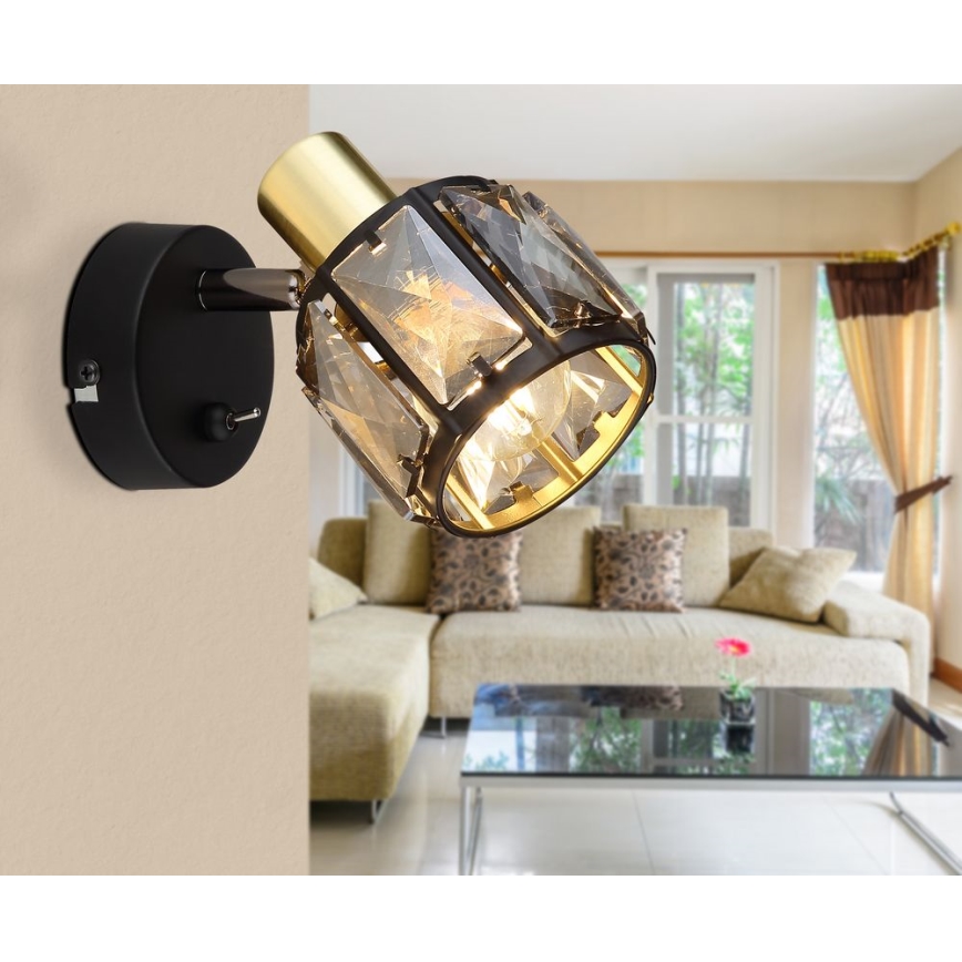Globo - Επιτοίχιο φωτιστικό με 1 λάμπα E14/40W/230V