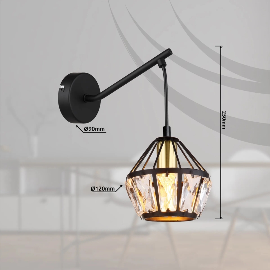 Globo 54359W - Φωτιστικό τοίχου LOIS 1xE14/40W/230V