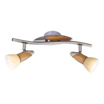 GLOBO 5443-2 - Φωτιστικό σποτ LORD III 2xE14/50W/230V