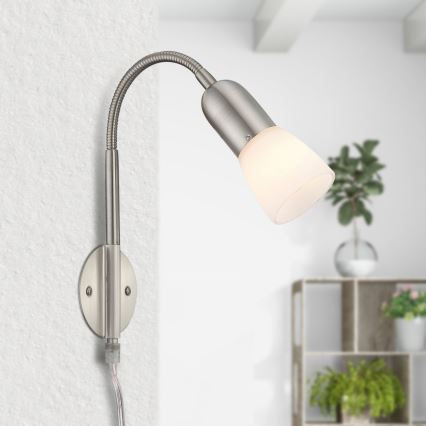 Globo - Ευέλικτο φωτιστικό 1xE14/40W/230V ματ χρώμιο