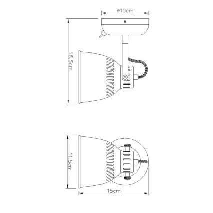 Globo - Προβολέας τοίχου 1xE14/40W/230V