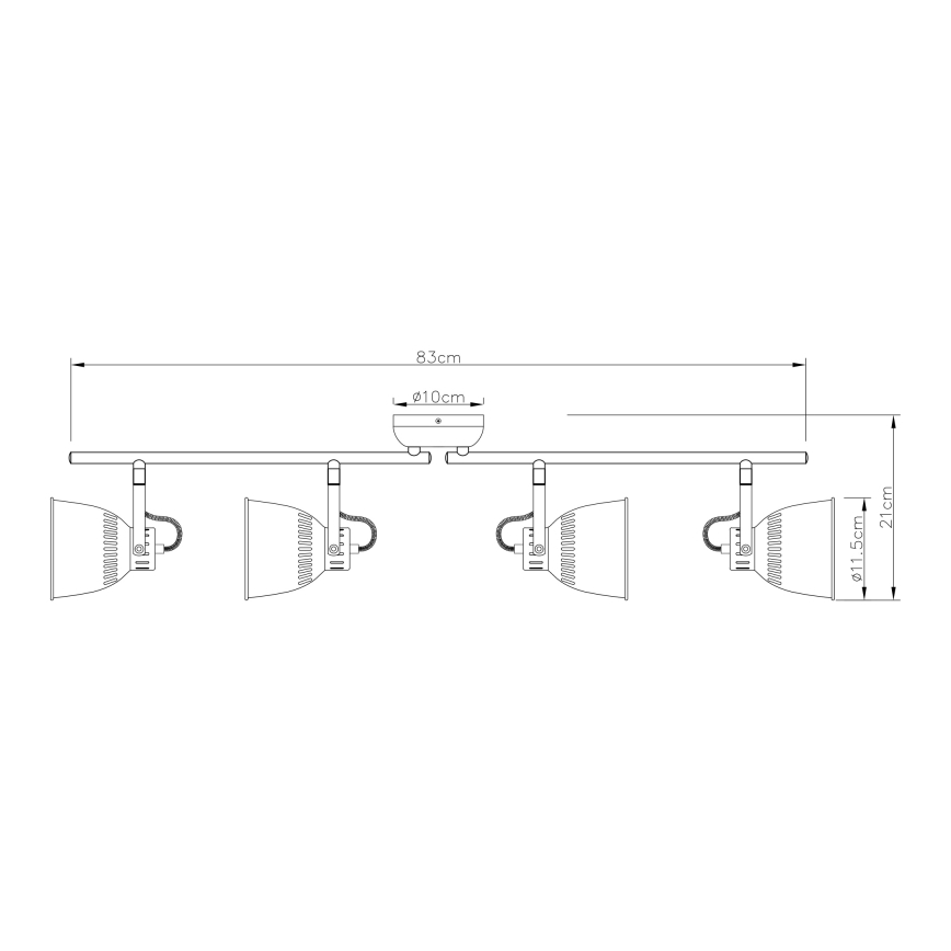 Globo - Φωτιστικό σποτ 4xE14/40W/230V