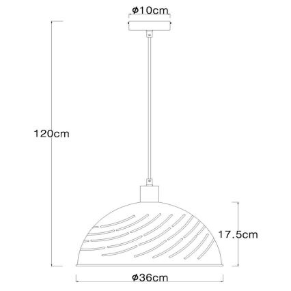 Globo -  Κρεμαστό φωτιστικό οροφής 1xE27/60W/230V