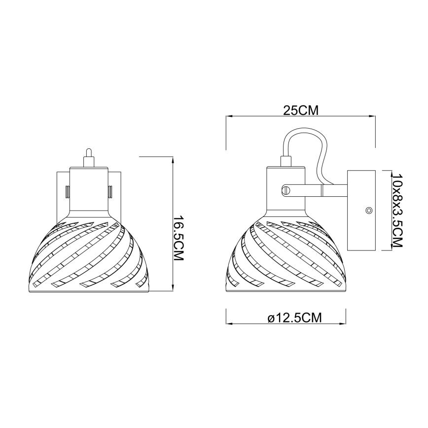 Globo - Προβολέας τοίχου 1xE27/40W/230V