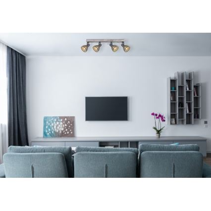 Globo - Φωτιστικό σποτ 4xE27/40W/230V