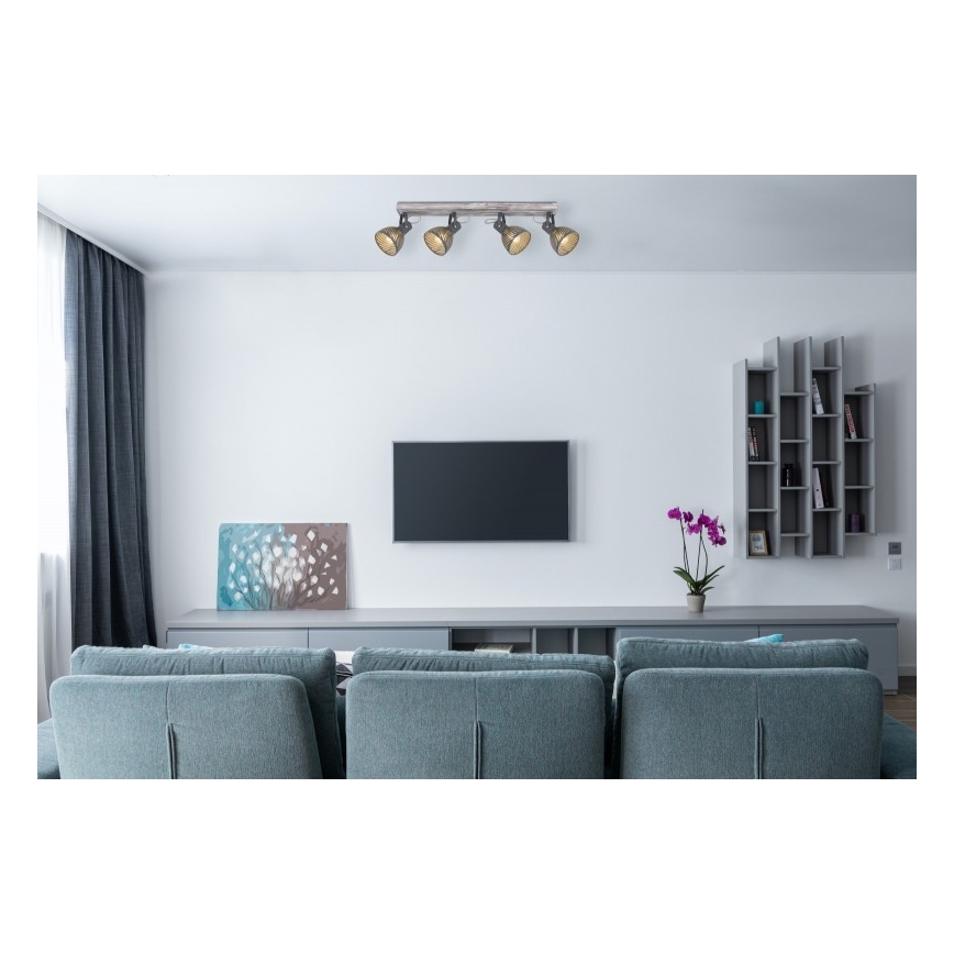 Globo - Φωτιστικό σποτ 4xE27/40W/230V
