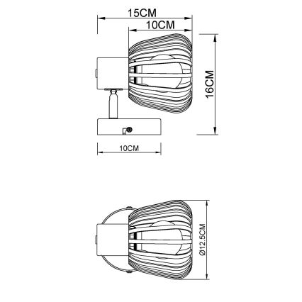 Globo - Επιτοίχιο φωτιστικό σποτ 1xE27/40W/230V