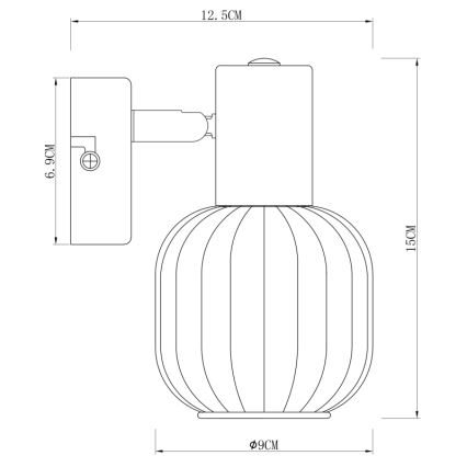 Globo - Προβολέας τοίχου 1xE14/40W/230V