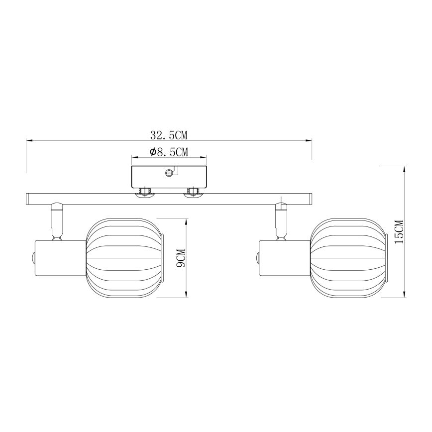 Globo - Φωτιστικό σποτ 2xE14/40W/230V
