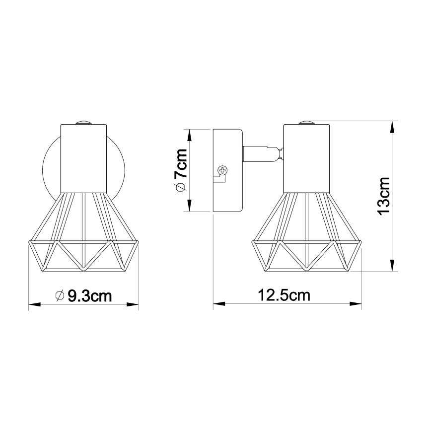 Globo - Προβολέας τοίχου 1xE14/40W/230V γυαλιστερό χρώμιο
