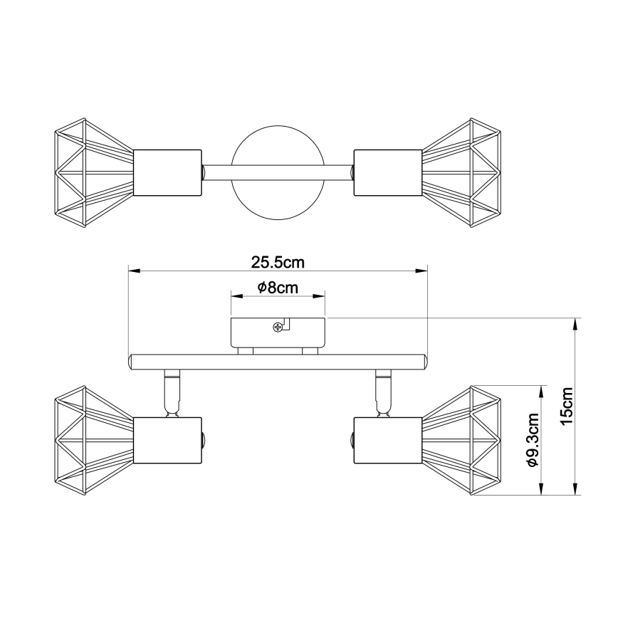 Globo - Φωτιστικό σποτ 2xE14/40W/230V