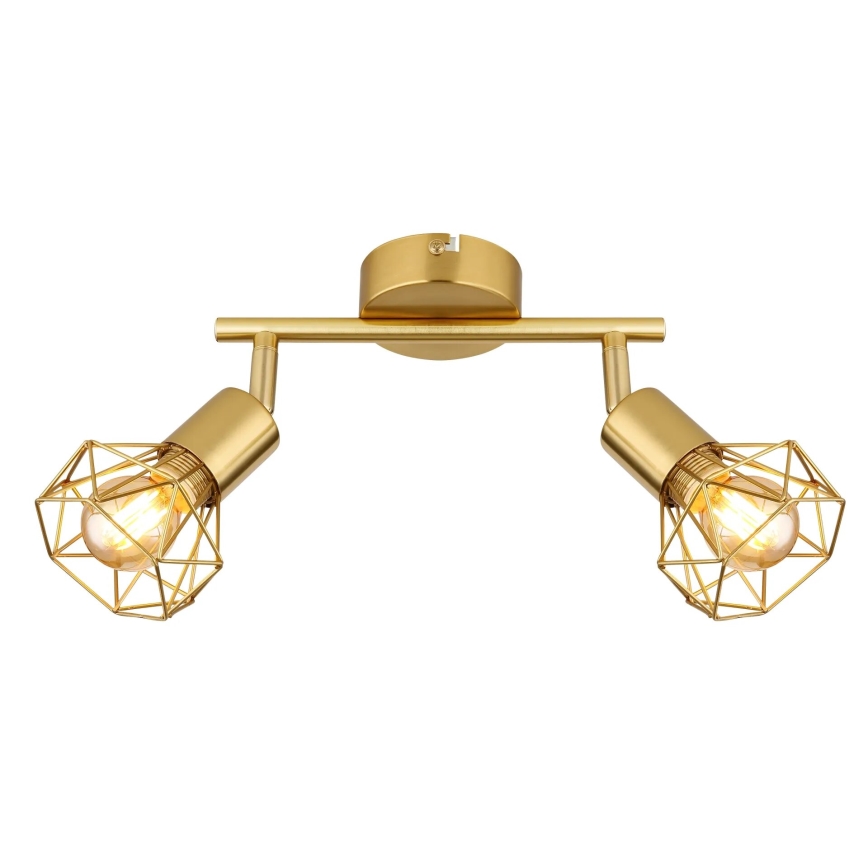 Globo - Φωτιστικό σποτ 2xE14/40W/230V χρυσό