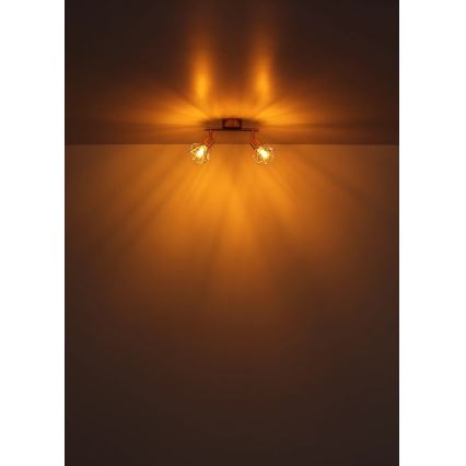 Globo - Φωτιστικό σποτ 2xE14/40W/230V χρυσό