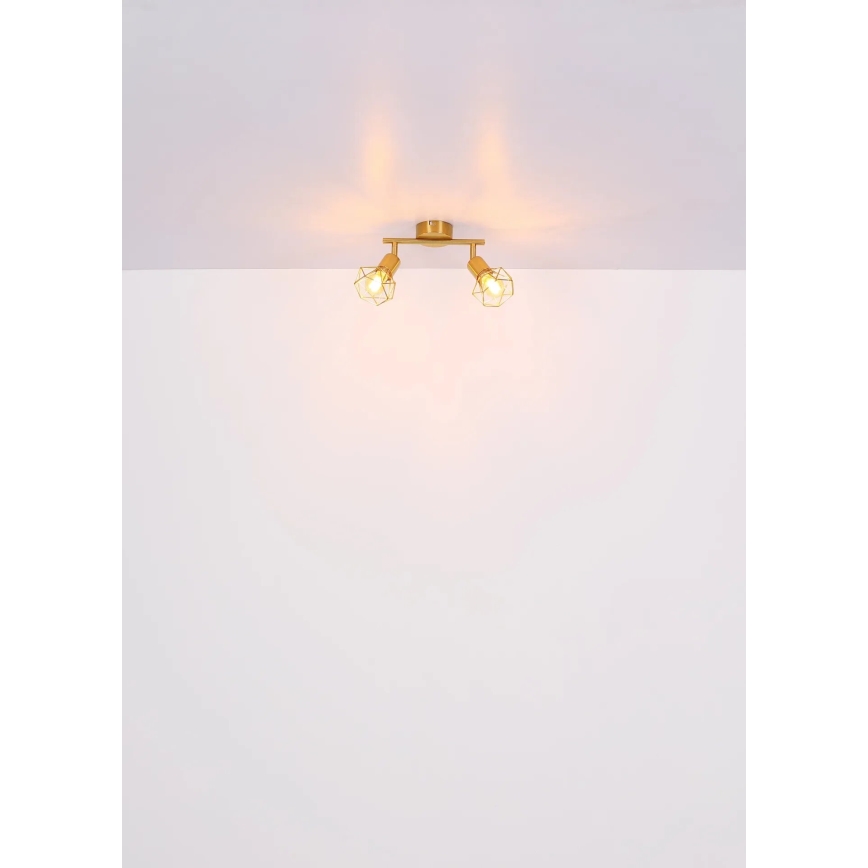 Globo - Φωτιστικό σποτ 2xE14/40W/230V χρυσό