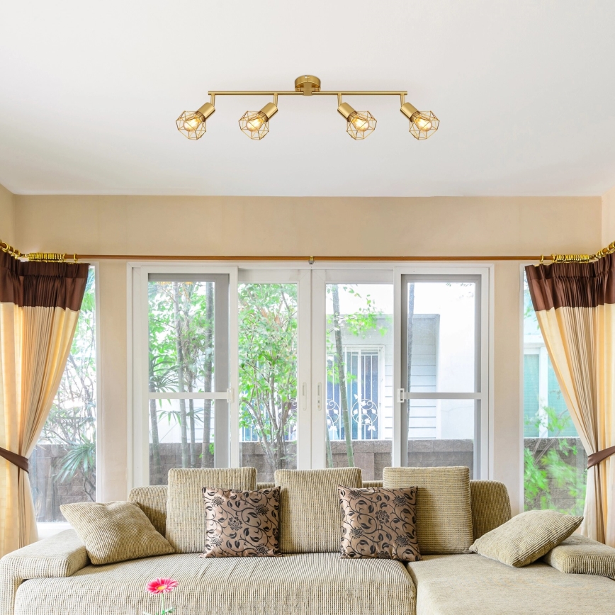 Globo - Φωτιστικό σποτ 4xE14/40W/230V χρυσό