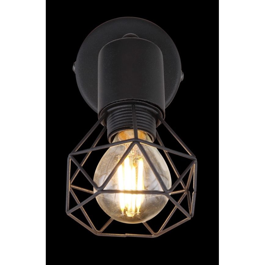 Globo - Σποτ τοίχου 1xE14/40W/230V μαύρο