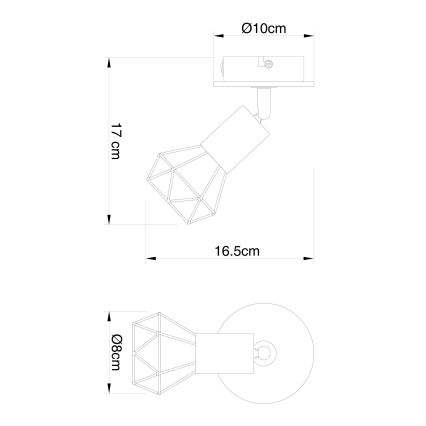 Globo - Προβολέας τοίχου 1xE14/40W/230V