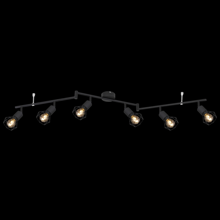 Globo - Φωτιστικό σποτ 6xE14/40W/230V μαύρο