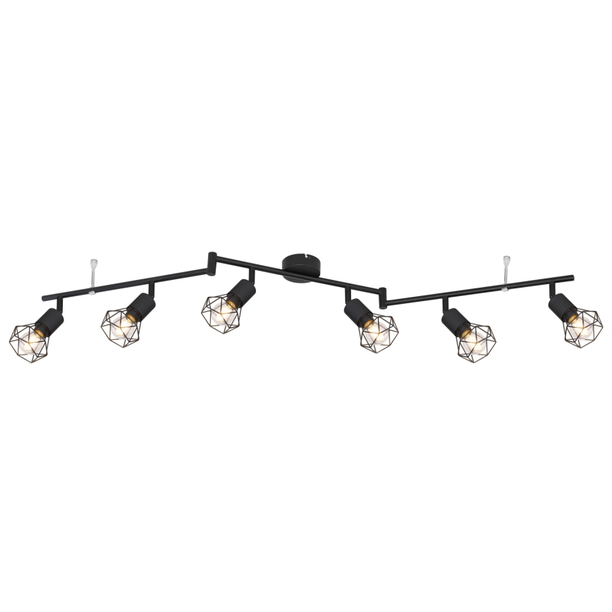 Globo - Φωτιστικό σποτ 6xE14/40W/230V μαύρο