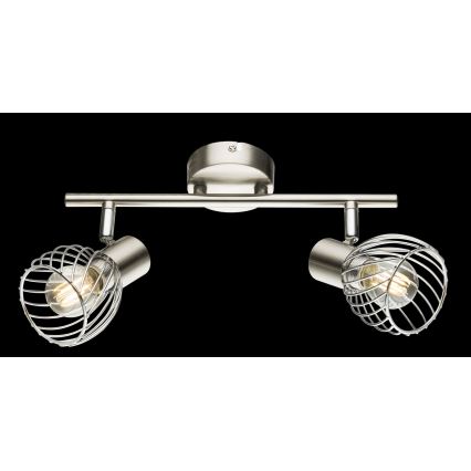 Globo - Σποτ φωτιστικό 2xE14/40W/230V ματ χρώμιο