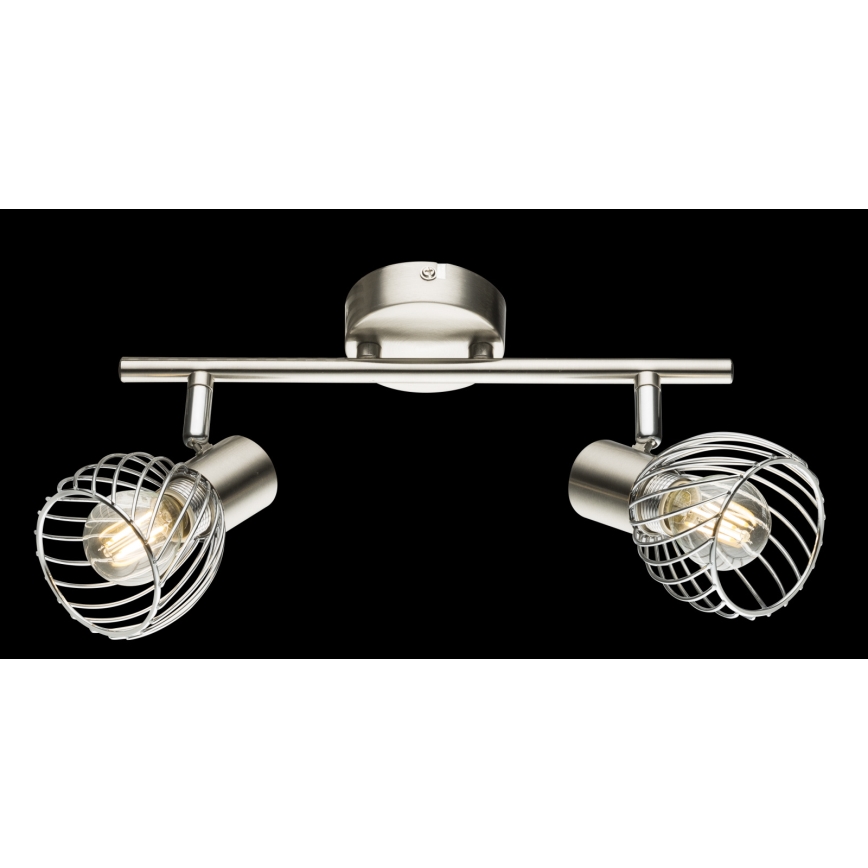 Globo - Σποτ φωτιστικό 2xE14/40W/230V ματ χρώμιο