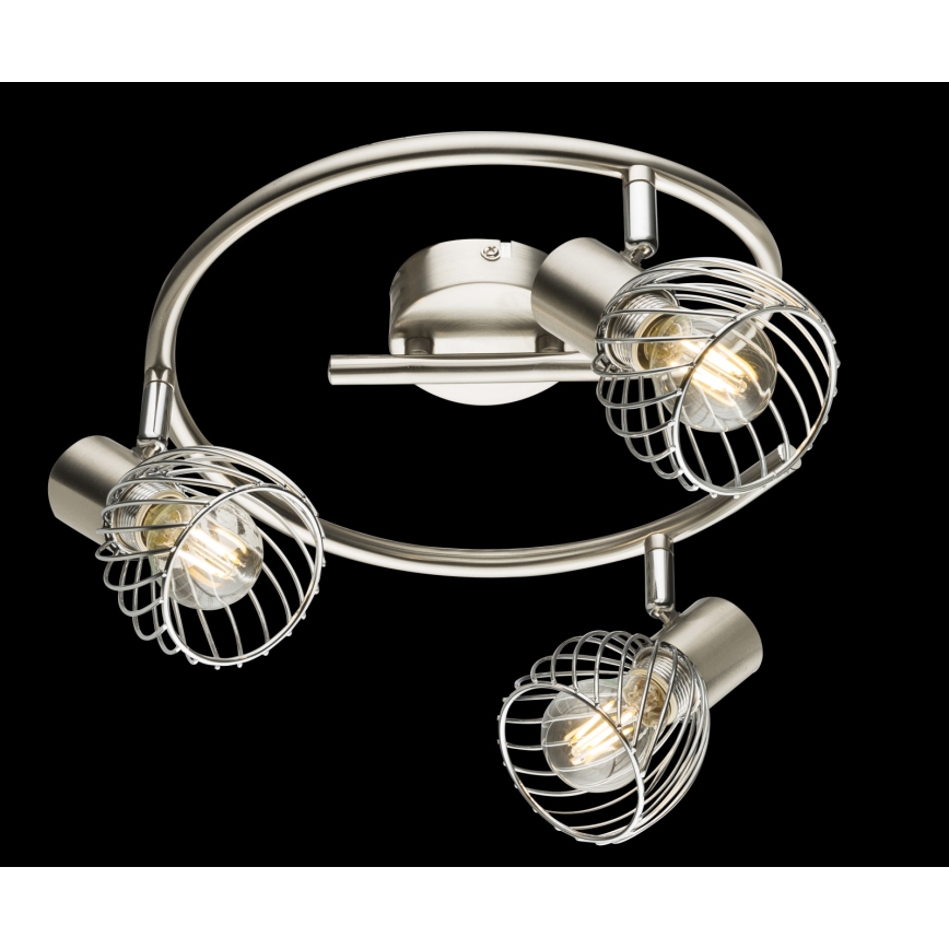 Globo - Σποτ φωτιστικό 3xE14/40W/230V ματ χρώμιο