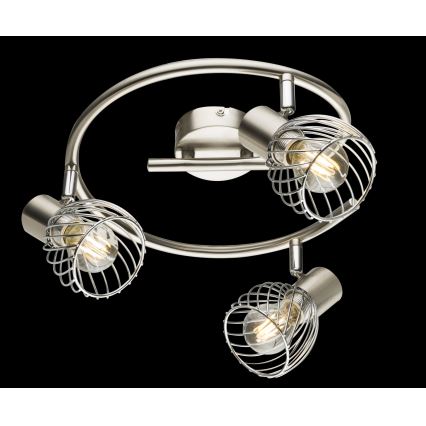 Globo - Σποτ φωτιστικό 3xE14/40W/230V ματ χρώμιο