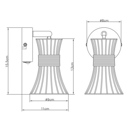 Globo - Προβολέας τοίχου 1xE14/40W/230V