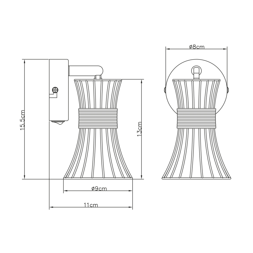 Globo - Προβολέας τοίχου 1xE14/40W/230V