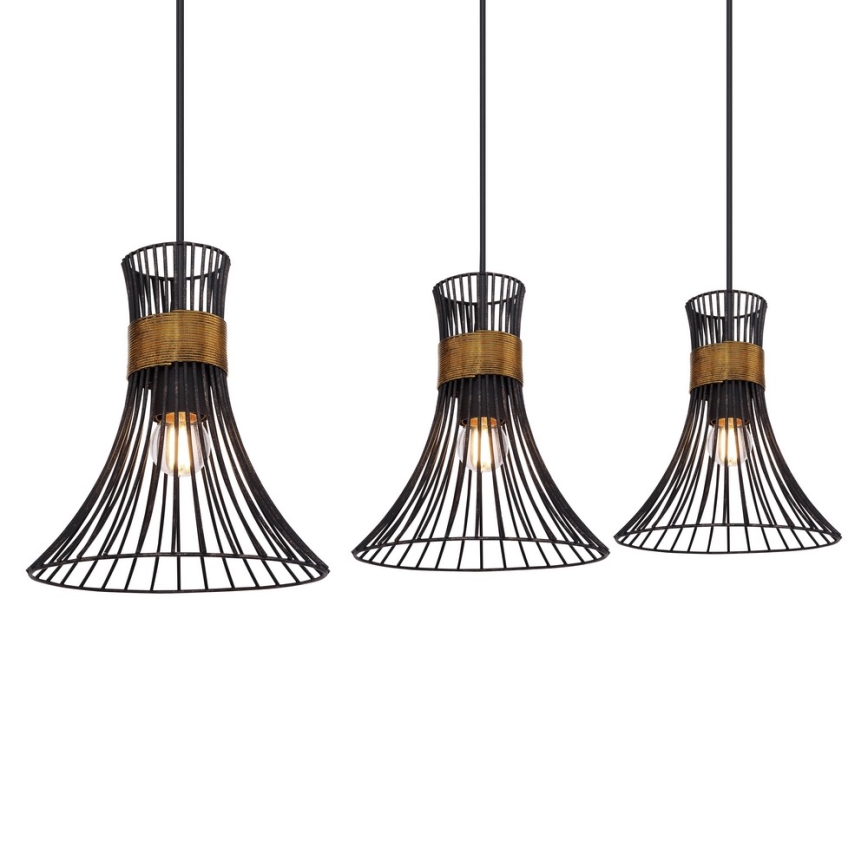 Globo - Πολύφωτο σε σχοινί 3xE27/60W/230V
