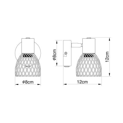 Globo - Προβολέας τοίχου 1xE14/40W/230V