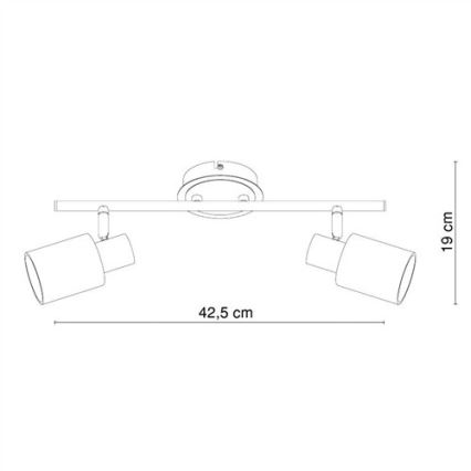 Globo - Φωτιστικό σποτ 2xE14/40W/230V