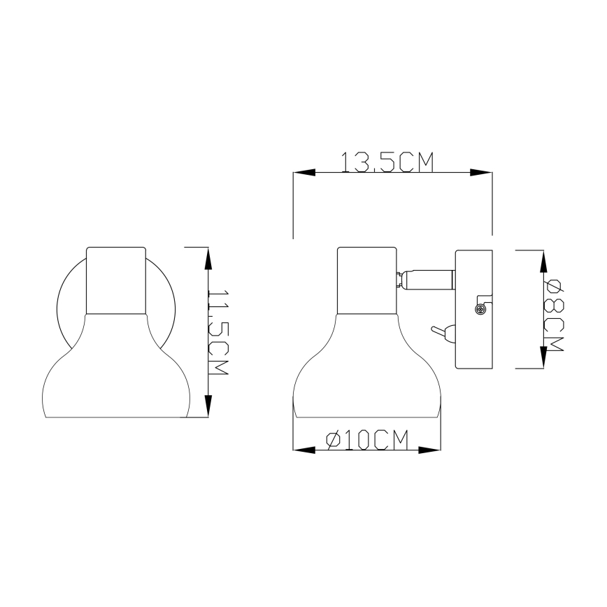 Globo - Προβολέας τοίχου 1xE14/40W/230V