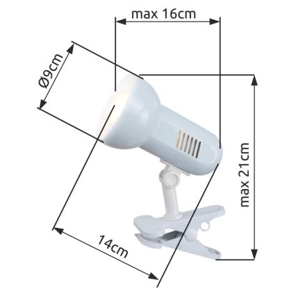 Globo - Επιτραπέζια λάμπα 1xE27/40W/230V