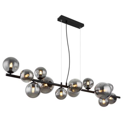 Globo -  Κρεμαστό φωτιστικό οροφής LED 13xG9/3,5W/230V φιμέ/μαύρο