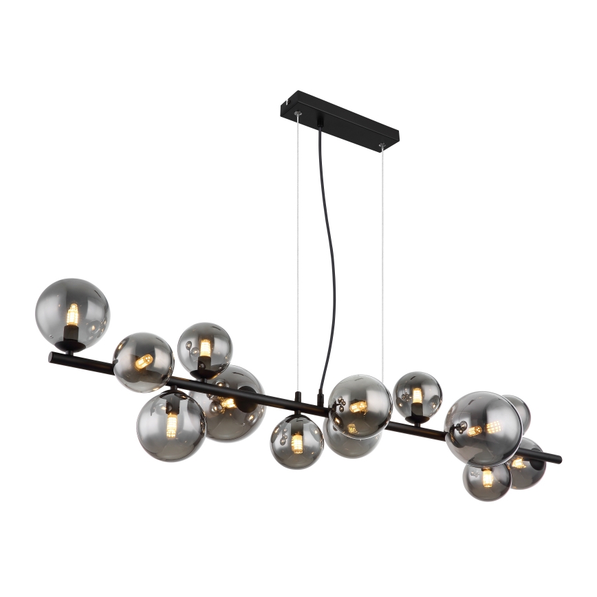 Globo -  Κρεμαστό φωτιστικό οροφής LED 13xG9/3,5W/230V φιμέ/μαύρο