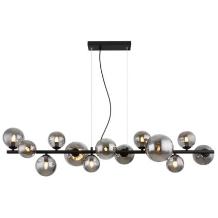 Globo -  Κρεμαστό φωτιστικό οροφής LED 13xG9/3,5W/230V φιμέ/μαύρο