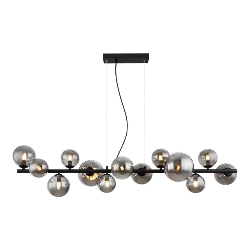 Globo -  Κρεμαστό φωτιστικό οροφής LED 13xG9/3,5W/230V φιμέ/μαύρο