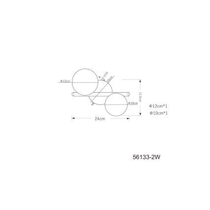 Globo - LED Πλαφονιέρα οροφής 2xG9/3W/230V