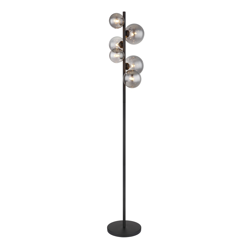 Globo - Επιδαπέδια λάμπα LED 6xG9/3,5W/230V φιμέ/μαύρο