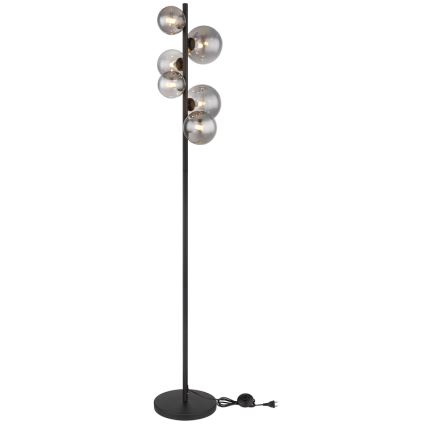Globo - Επιδαπέδια λάμπα LED 6xG9/3,5W/230V φιμέ/μαύρο