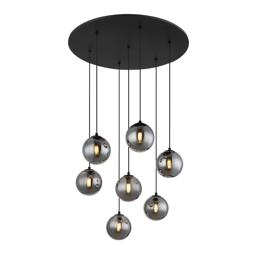 Globo -  Κρεμαστό φωτιστικό οροφής LED 7xG9/3,5W/230V φιμέ/μαύρο