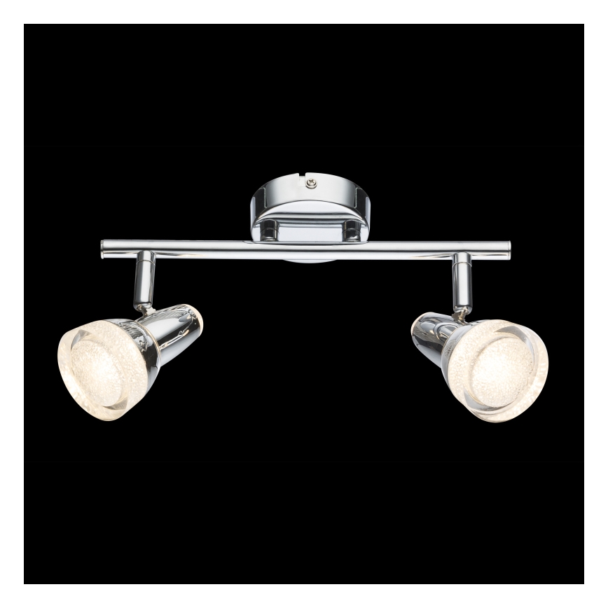 Globo - Φωτιστικό σποτ LED 2xLED/4W/230V γυαλιστερό χρώμιο