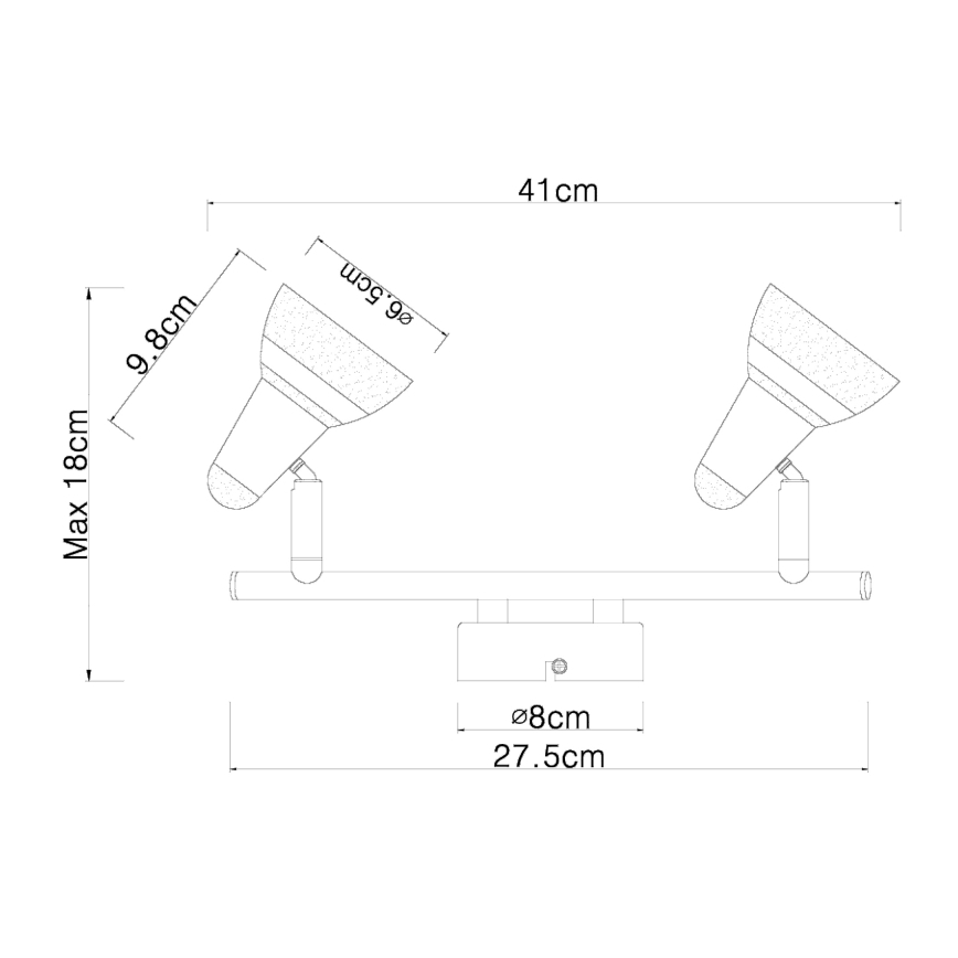 Globo - Φωτιστικό σποτ LED 2xLED/4W/230V γυαλιστερό χρώμιο