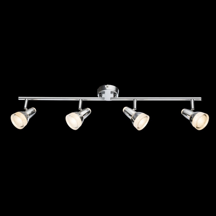 Globo - LED Σποτ φωτιστικό 4xLED/4W/230V γυαλιστερό χρώμιο
