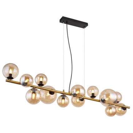 Globo -  Κρεμαστό φωτιστικό οροφής LED 13xG9/3,5W/230V φιμέ/καφέ